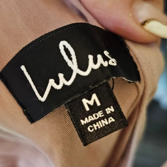 Lulus Sleeveless Mini Casual Light Brown Cutout Mini Dress Size Medium - Picture 7 of 8